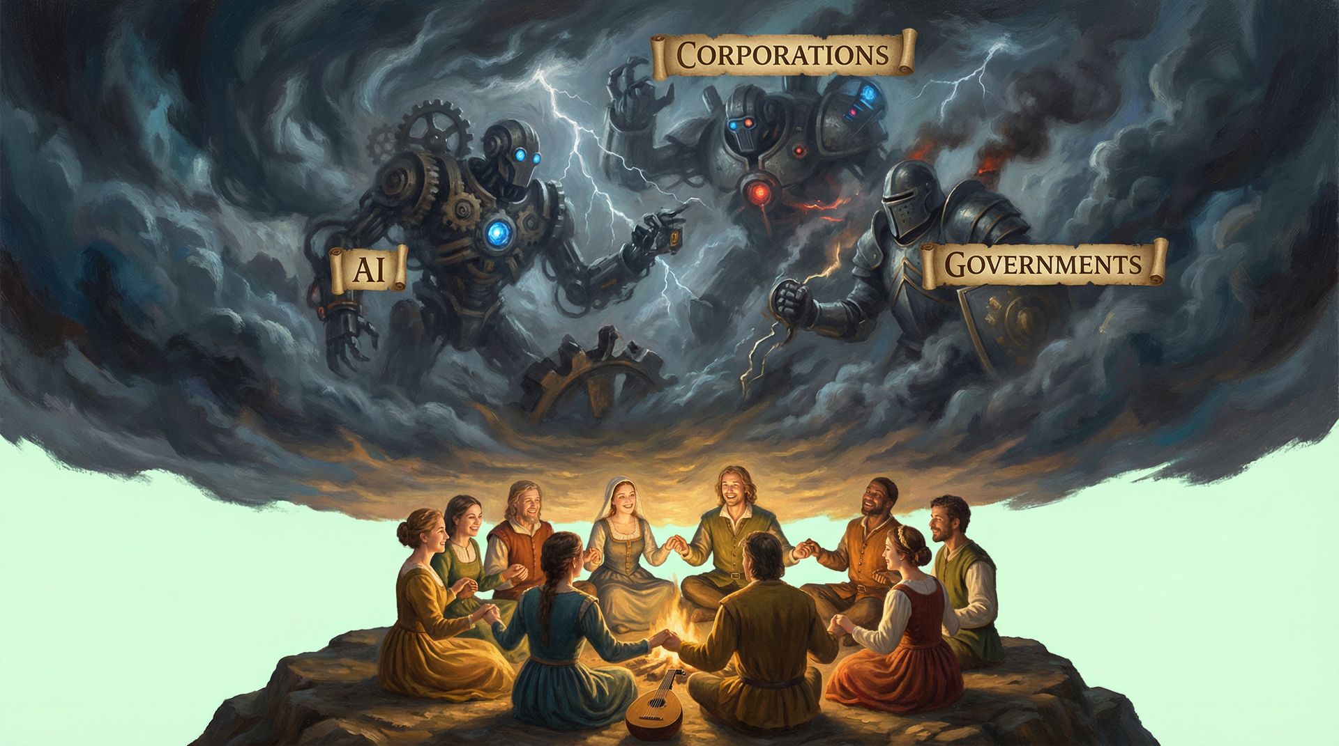 Titans Collide, Humans Find Love